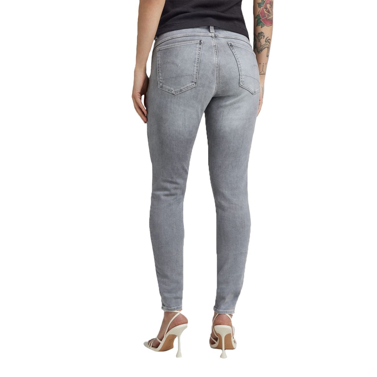 G-STAR RAW DENIM LHANA SKINNY WMN Sun Faded Glacier Grey Damen Jeans - G-Star Raw Denim - SAGATOO - 8719772250453
