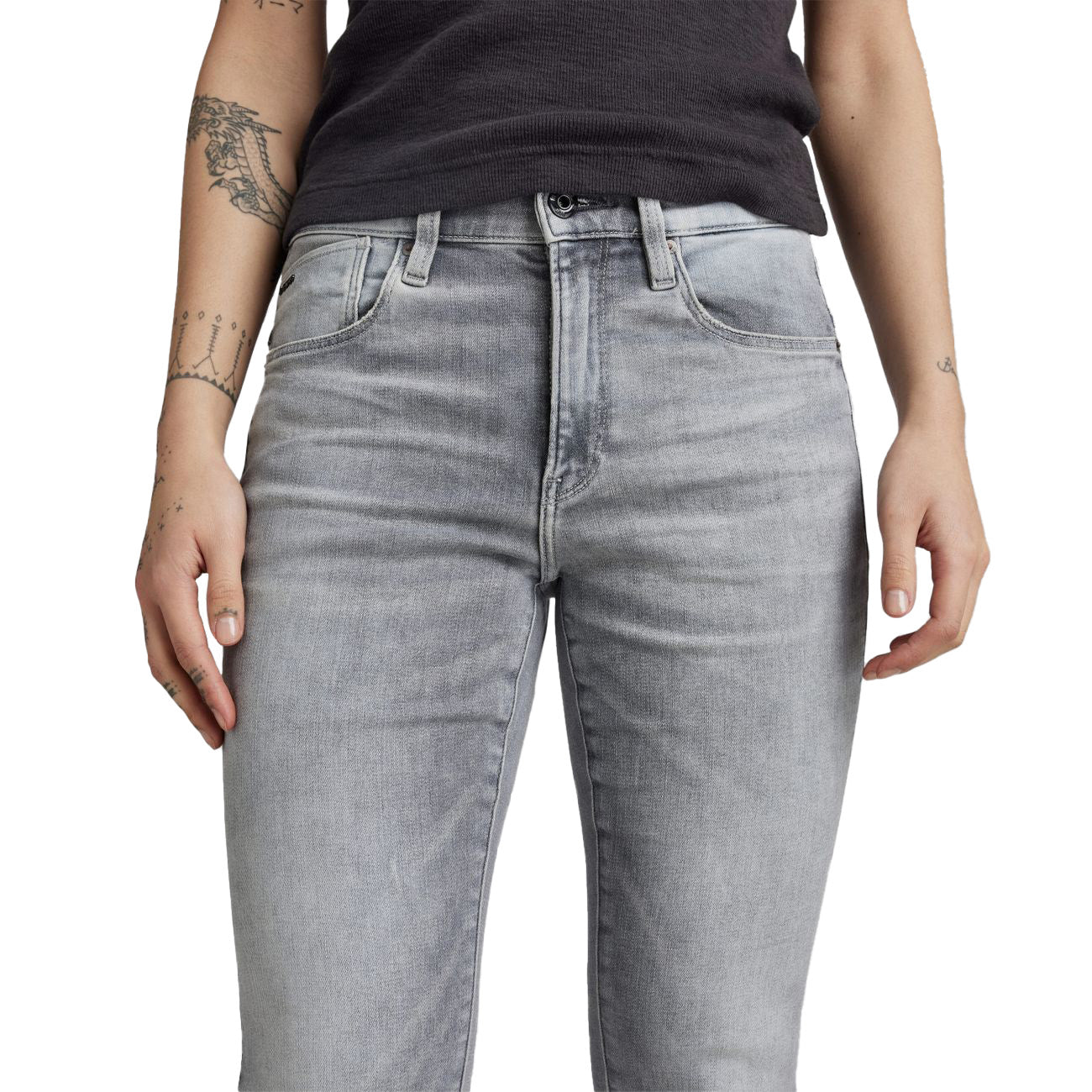 G-STAR RAW DENIM LHANA SKINNY WMN Sun Faded Glacier Grey Damen Jeans - G-Star Raw Denim - SAGATOO - 8719772250514