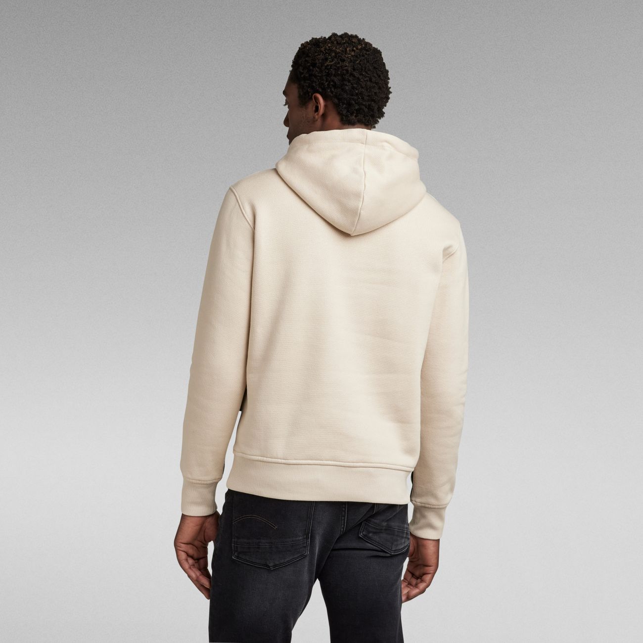 G-STAR RAW DENIM LOGO TAPE HOODED SWEATSHIRT Herren Kapuzenpullover - G-Star Raw Denim - SAGATOO - 8720346648583