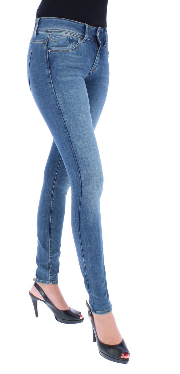G-STAR RAW DENIM LYNN MID SKINNY Damen Jeans Fade-Effekten Destroyed-Details - G-Star Raw Denim - SAGATOO - 8719768093767