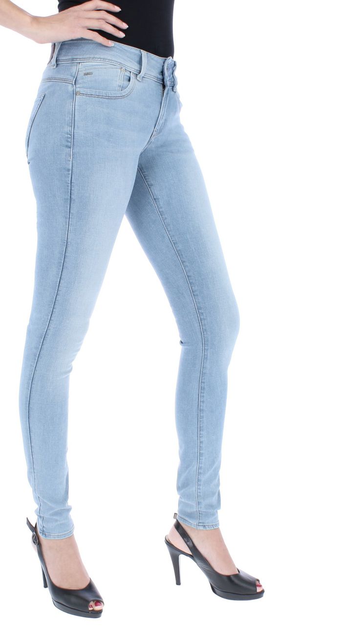 G-STAR RAW DENIM LYNN MID SKINNY Damen Jeans Fade-Effekten Destroyed-Details - G-Star Raw Denim - SAGATOO - 8719768095471