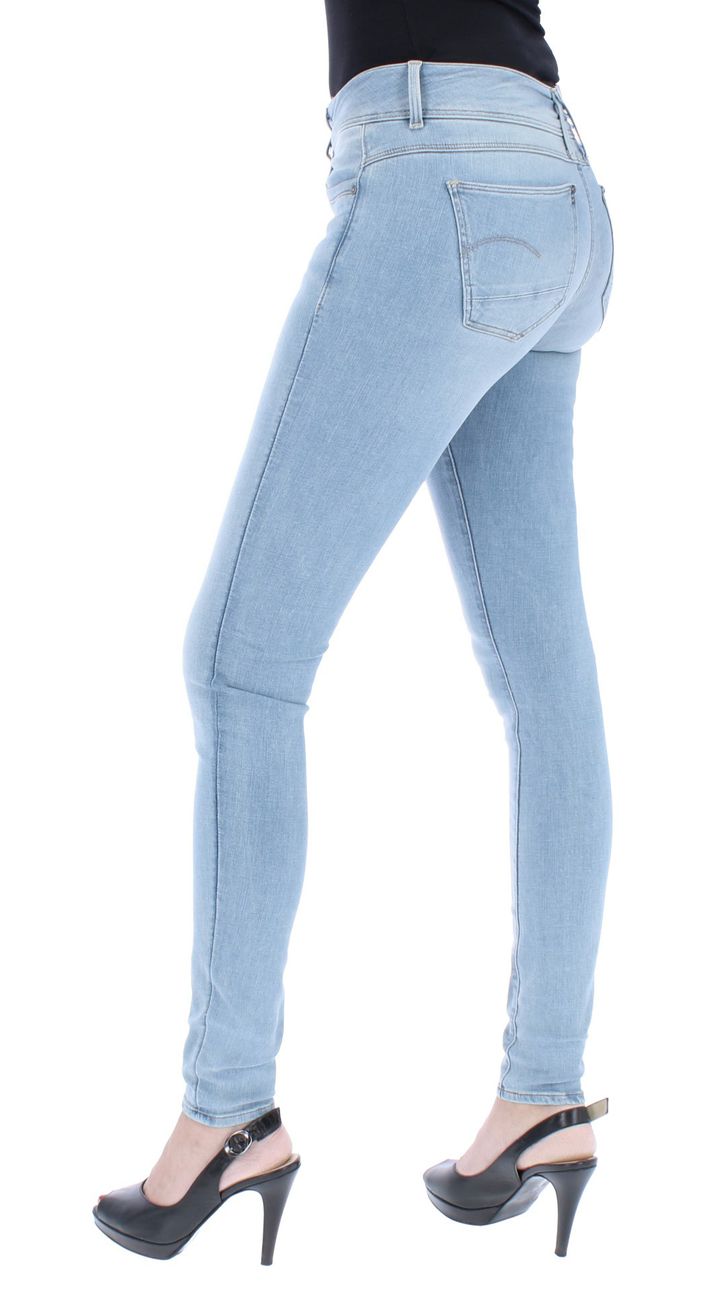 G-STAR RAW DENIM LYNN MID SKINNY Damen Jeans Fade-Effekten Destroyed-Details - G-Star Raw Denim - SAGATOO - 8719768095471