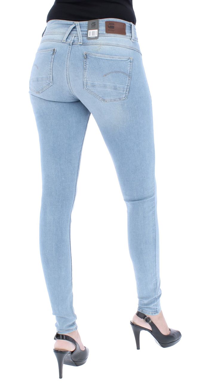 G-STAR RAW DENIM LYNN MID SKINNY Damen Jeans Fade-Effekten Destroyed-Details - G-Star Raw Denim - SAGATOO - 8719768095471