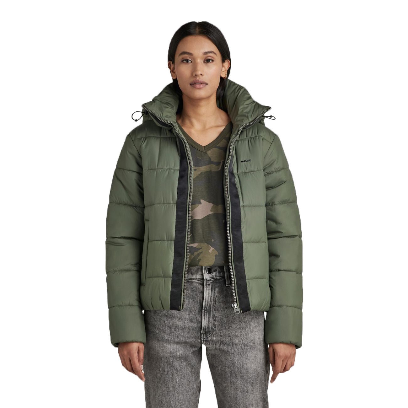 G-STAR RAW DENIM MEEFIC HOODED PADDED JACKET Damen Jacke - G-Star Raw Denim - SAGATOO - 8720346731575