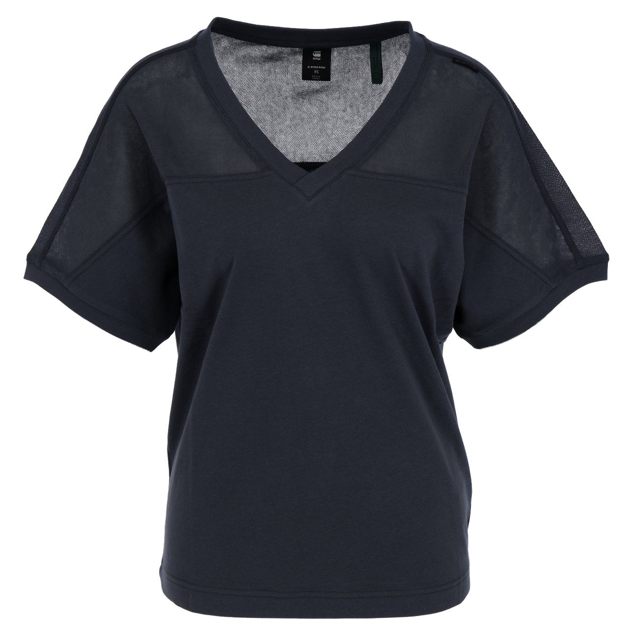 G-STAR RAW DENIM MESH MIX LOOSE V T Damen T-Shirt - G-Star Raw Denim - SAGATOO - 8720346219073