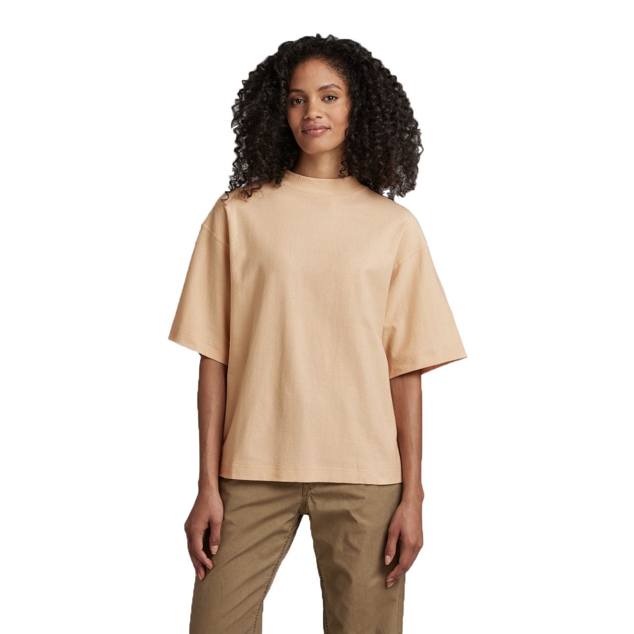 G-STAR RAW DENIM MOCK NECK LOOSE T WMN Damen T-Shirt - G-Star Raw Denim - SAGATOO - 8720347426197