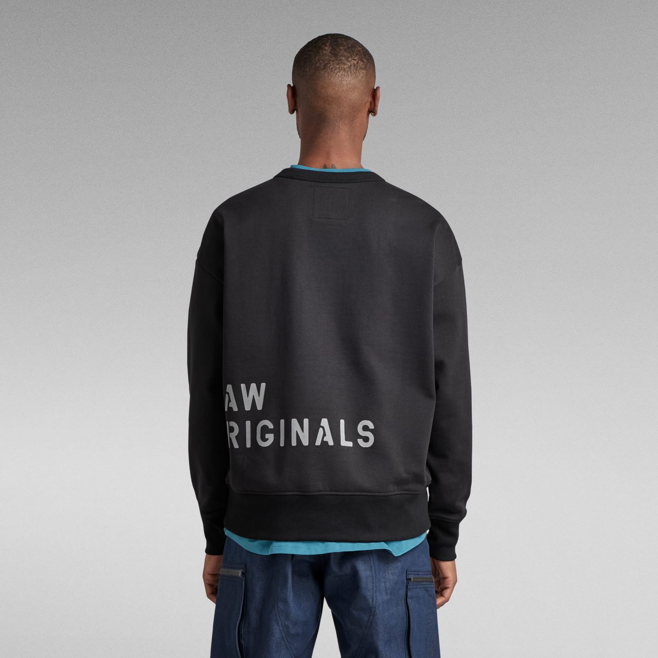 G-STAR RAW DENIM MULTI GRAPHIC OVERSIZED SWEATSHIRT Herren Sweatshirt - G-Star Raw Denim - SAGATOO - 8720346862088