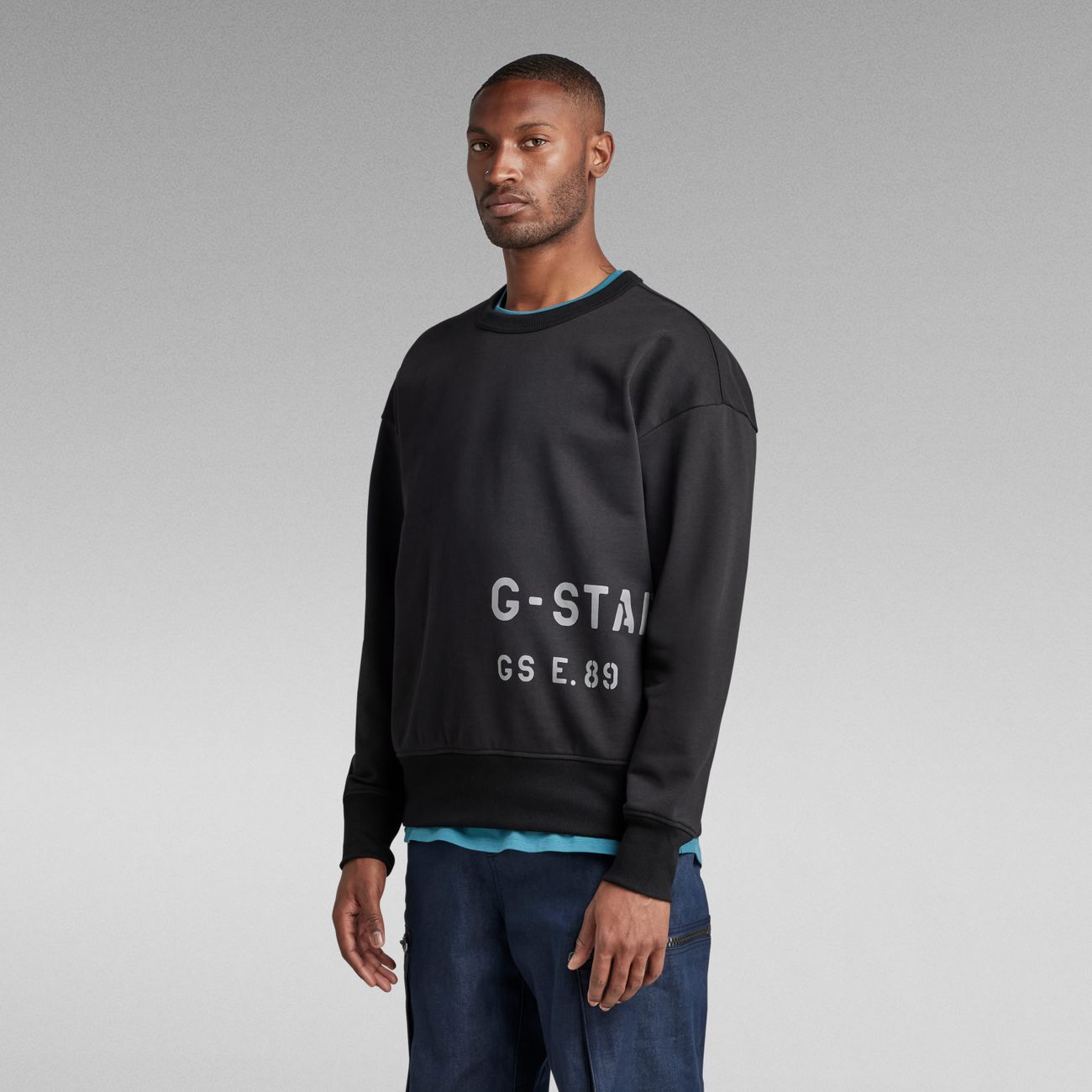G-STAR RAW DENIM MULTI GRAPHIC OVERSIZED SWEATSHIRT Herren Sweatshirt - G-Star Raw Denim - SAGATOO - 8720346862088