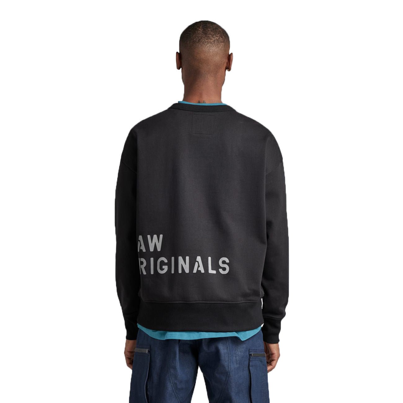 G-STAR RAW DENIM MULTI GRAPHIC OVERSIZED SWEATSHIRT Herren Sweatshirt - G-Star Raw Denim - SAGATOO - 8720346862088