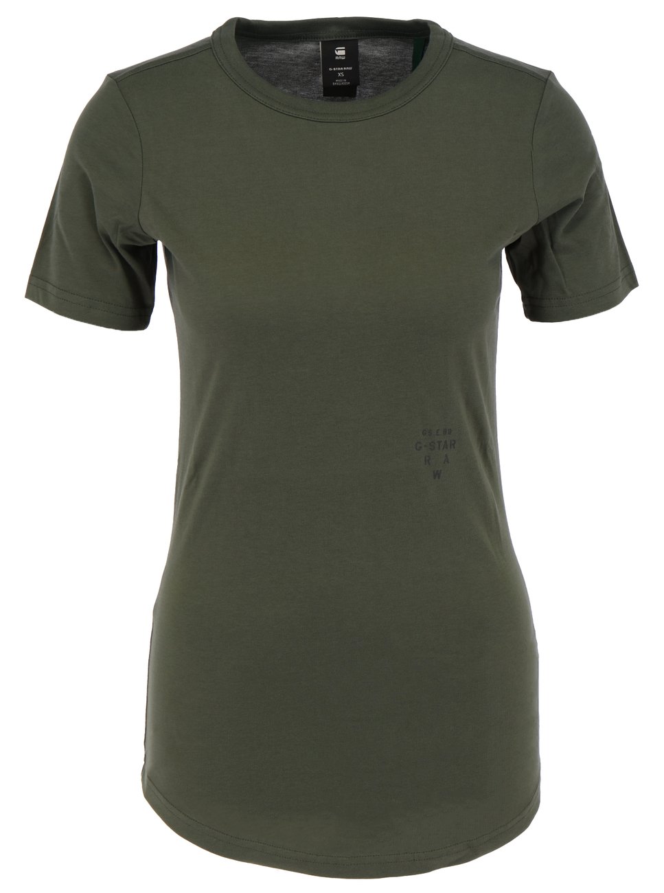 G-STAR RAW DENIM MYSID LONG SLIM LOGO R T WMN Damen T-Shirt - G-Star Raw Denim - SAGATOO - 8720346695020