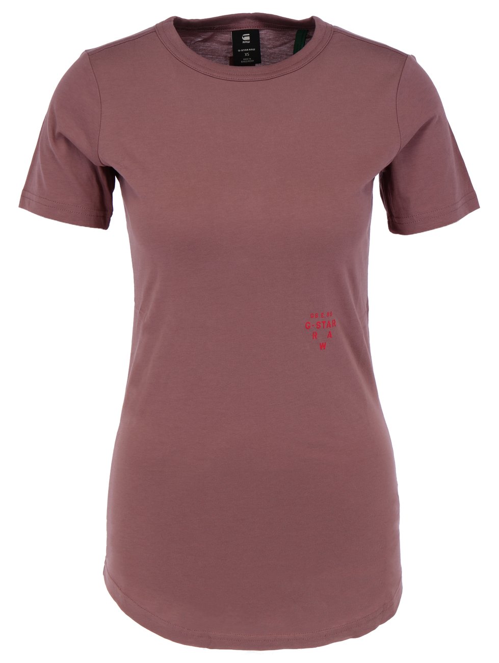 G-STAR RAW DENIM MYSID LONG SLIM LOGO R T WMN Damen T-Shirt - G-Star Raw Denim - SAGATOO - 8720346695105