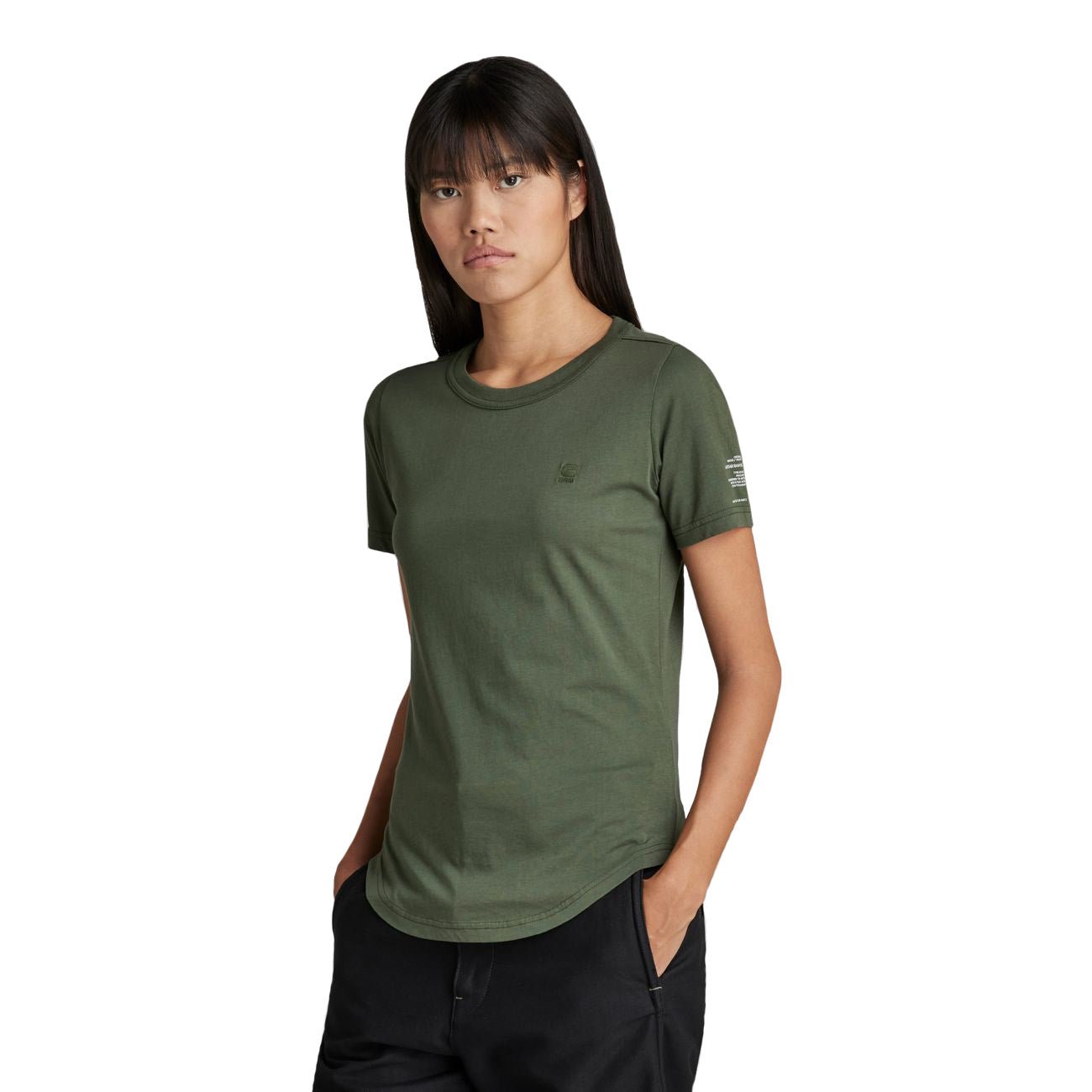 G-STAR RAW DENIM MYSID R T OPTIC SLIM Damen T-Shirt - G-Star Raw Denim - SAGATOO - 8719772907548