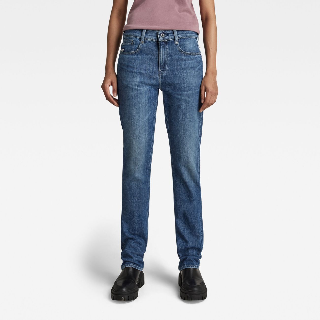 G-STAR RAW DENIM NOXER STRAIGHT WMN faded capri Damen Jeans - G-Star Raw Denim - SAGATOO - 8720346676401