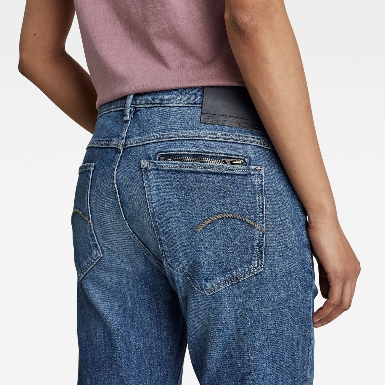 G-STAR RAW DENIM NOXER STRAIGHT WMN faded capri Damen Jeans - G-Star Raw Denim - SAGATOO - 8720346676401