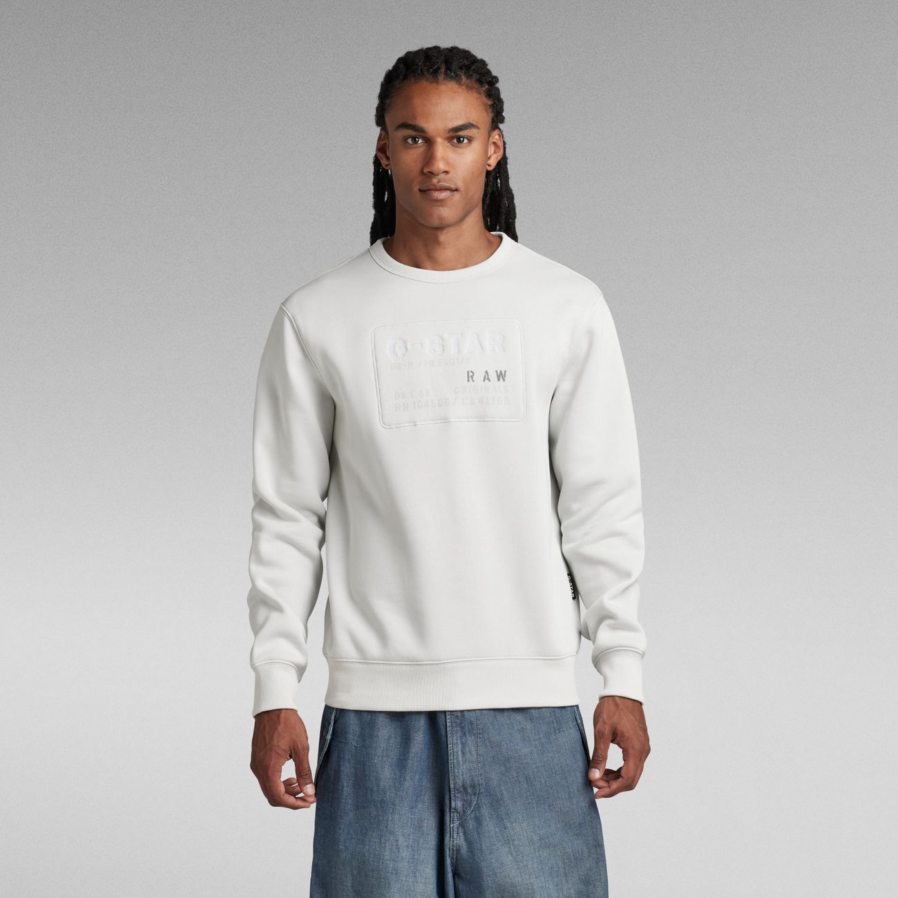 G-STAR RAW DENIM ORIGINAL R SWEATSHIRT Herren Sweatshirt - G-Star Raw Denim - SAGATOO - 8720347216934