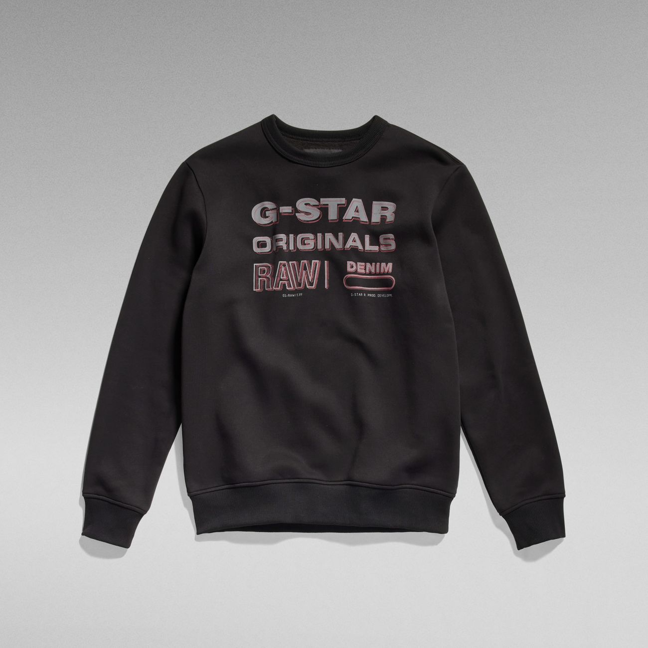 G-STAR RAW DENIM ORIGINALS STAMP R SWEAT Herren Sweatshirt - G-Star Raw Denim - SAGATOO - 8720346861869