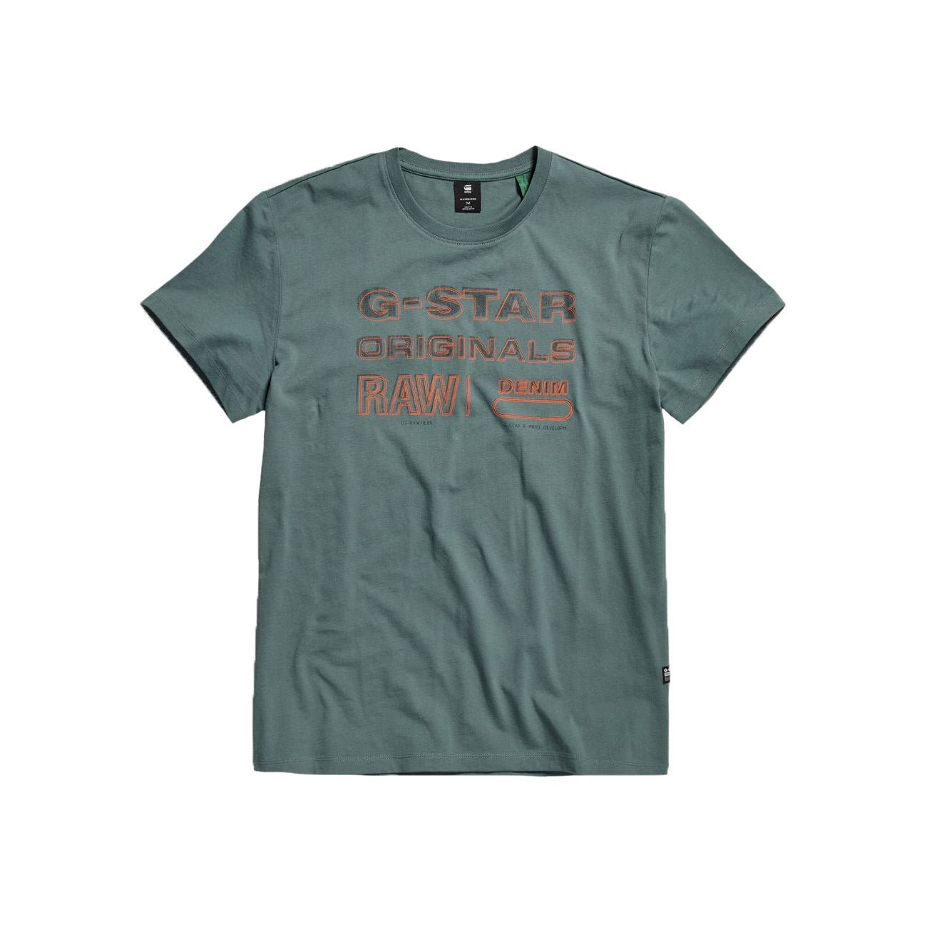 G-STAR RAW DENIM ORIGINALS STAMP R T Herren T-Shirt - G-Star Raw Denim - SAGATOO - 8720346866727