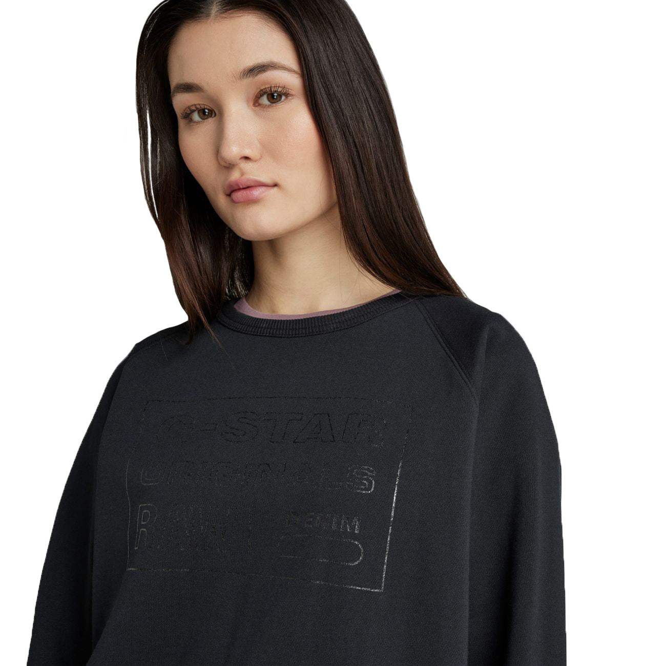 G-STAR RAW DENIM RAGLAN ORIGINALS Damen Sweatshirt - G-Star Raw Denim - SAGATOO - 8720346708300