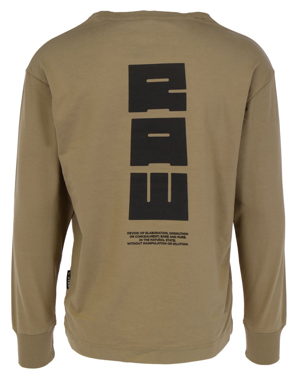 G-STAR RAW DENIM RAW BACK GR BOXY R T LONGSLEEVE Herren Langarmshirt - G-Star Raw Denim - SAGATOO - 8720346237558