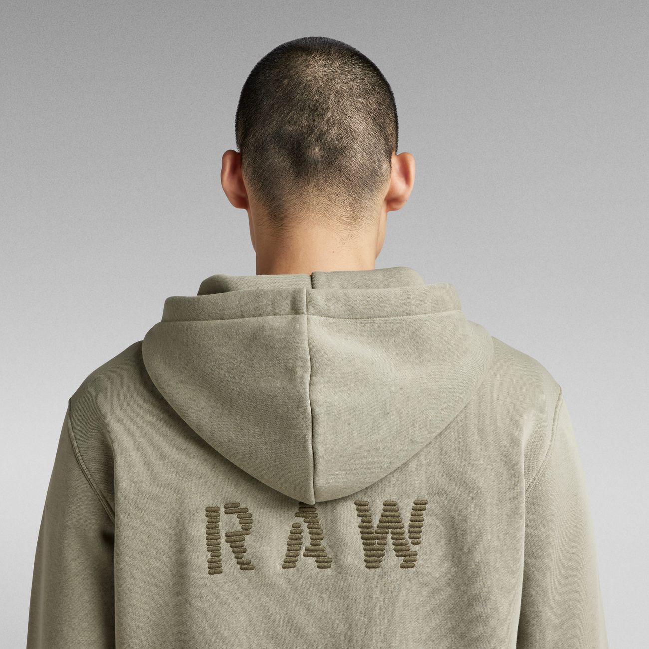 G-STAR RAW DENIM RAW EMBRO HOODED SWEAT Herren Kapuzenpullover - G-Star Raw Denim - SAGATOO - 8720347216491