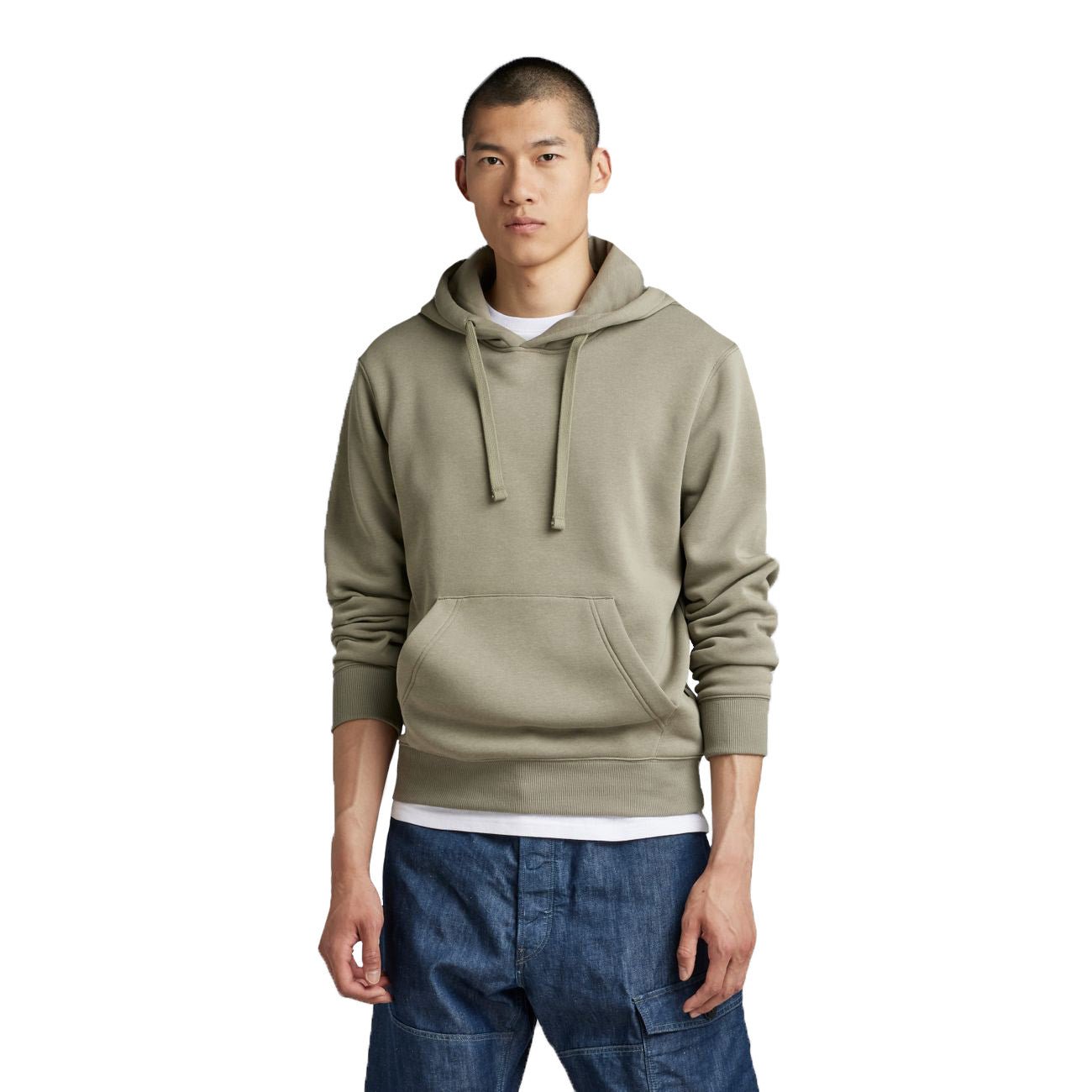 G-STAR RAW DENIM RAW EMBRO HOODED SWEAT Herren Kapuzenpullover - G-Star Raw Denim - SAGATOO - 8720347216569