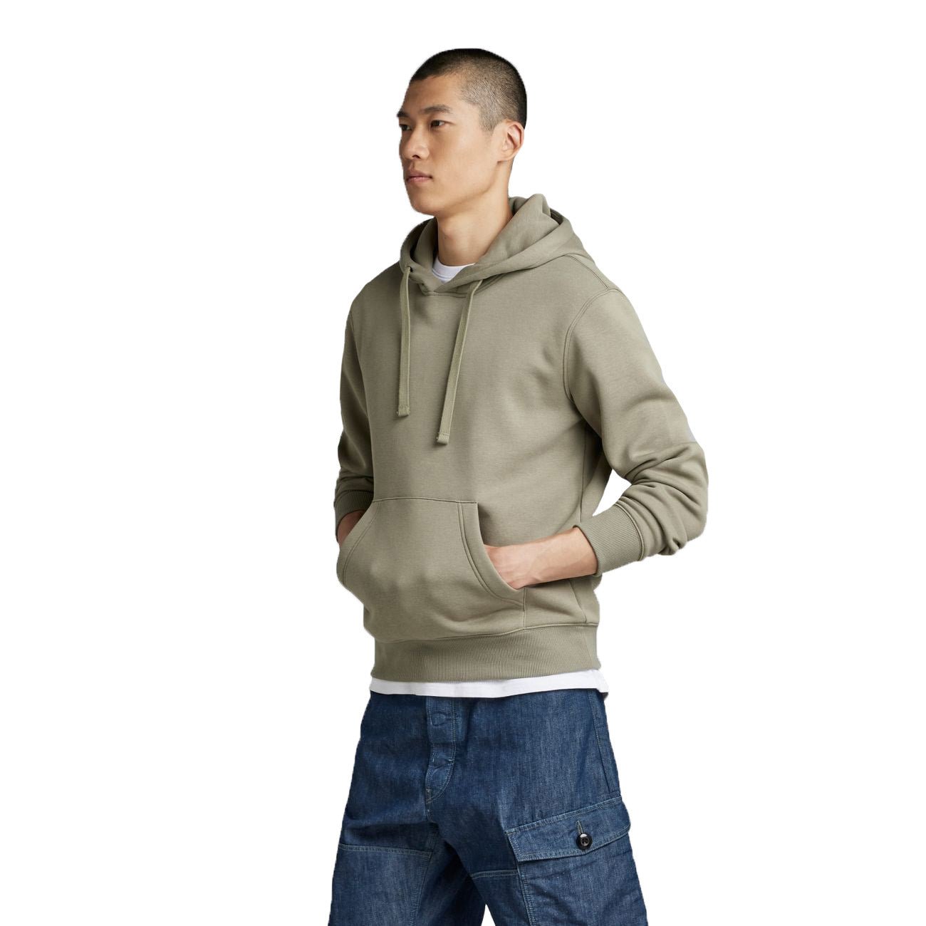 G-STAR RAW DENIM RAW EMBRO HOODED SWEAT Herren Kapuzenpullover - G-Star Raw Denim - SAGATOO - 8720347216569