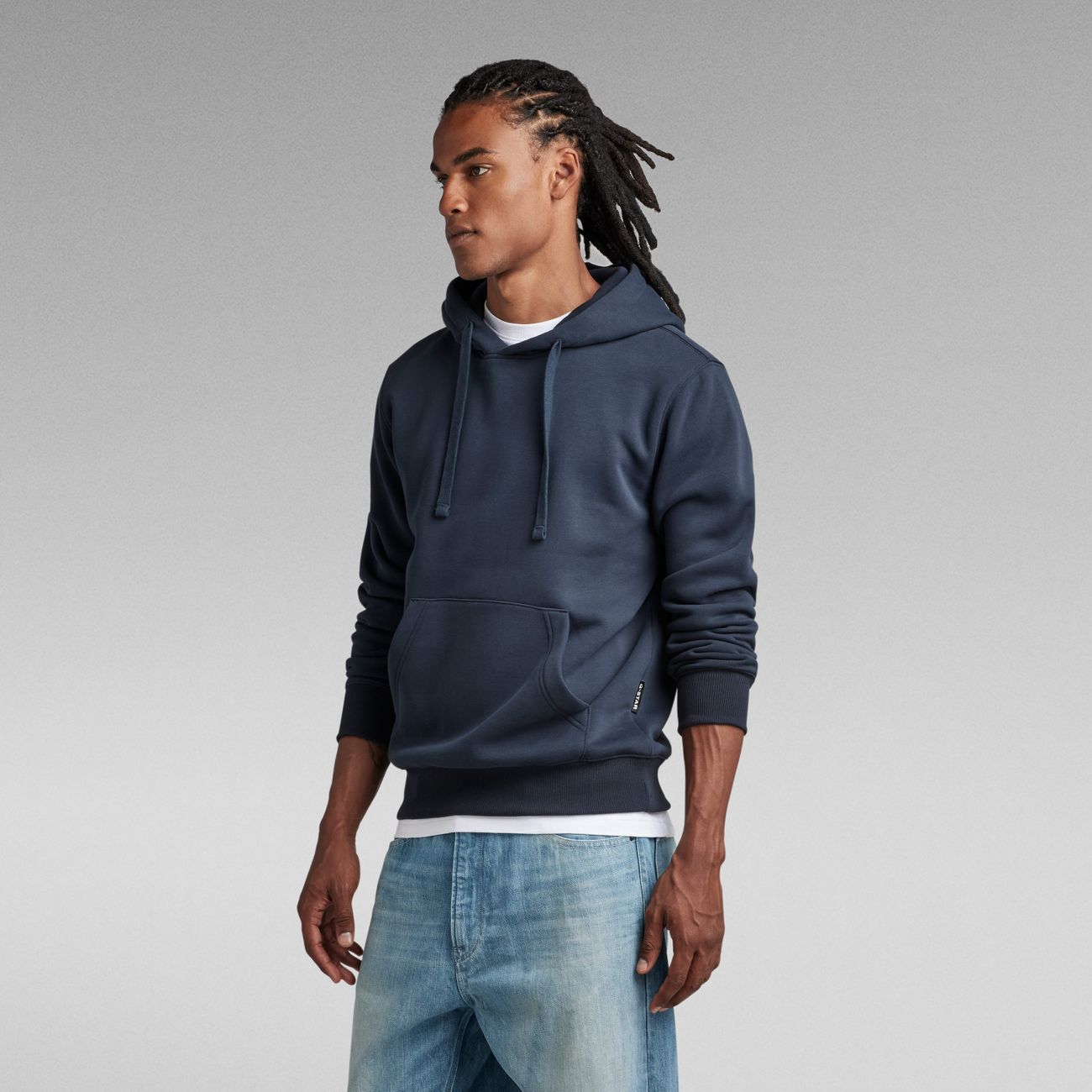 G-STAR RAW DENIM RAW EMBRO HOODED SWEAT Herren Kapuzenpullover - G-Star Raw Denim - SAGATOO - 8720347216569