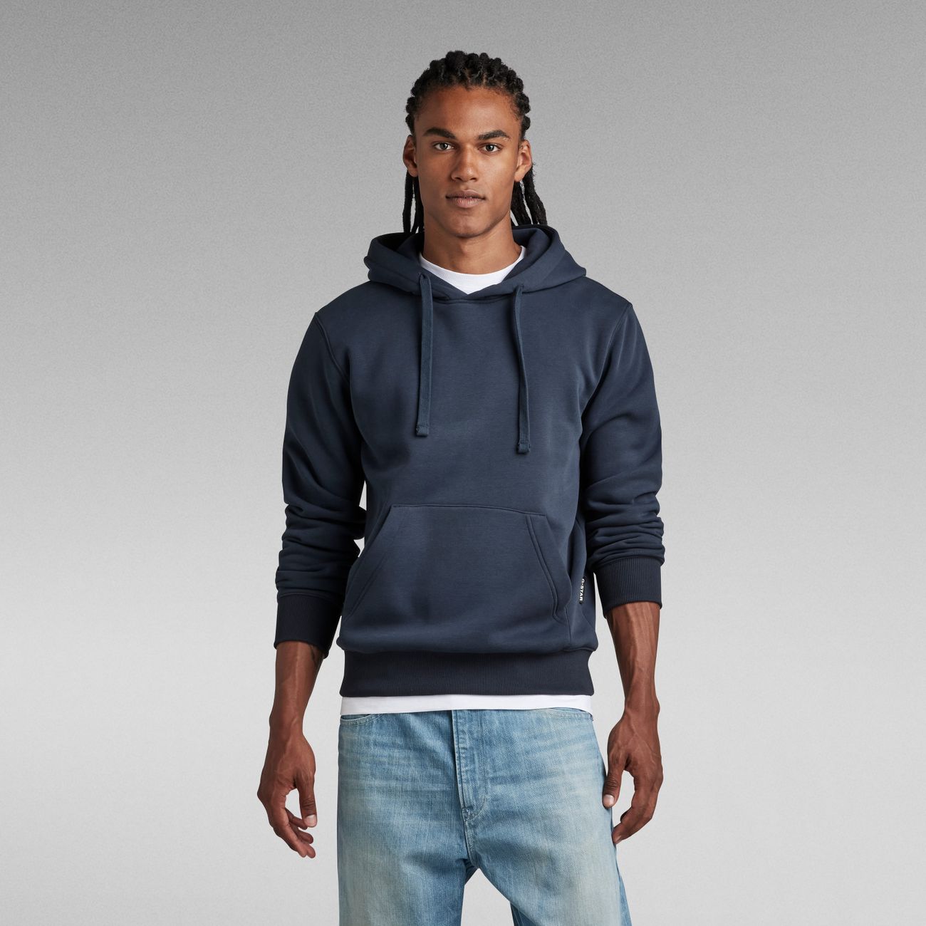 G-STAR RAW DENIM RAW EMBRO HOODED SWEAT Herren Kapuzenpullover - G-Star Raw Denim - SAGATOO - 8720347216569