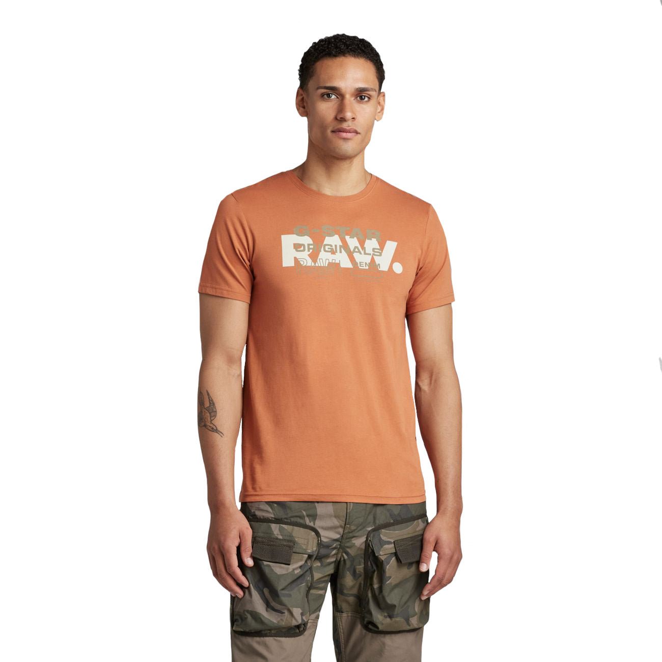 G-STAR RAW DENIM RAW ORIGINALS SLIM R T Herren T-Shirt - G-Star Raw Denim - SAGATOO - 8720346856834