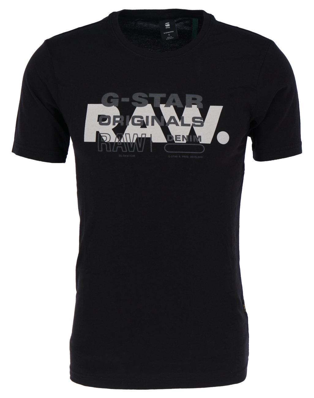 G-STAR RAW DENIM RAW ORIGINALS SLIM R T Herren T-Shirt - G-Star Raw Denim - SAGATOO - 8720346856834