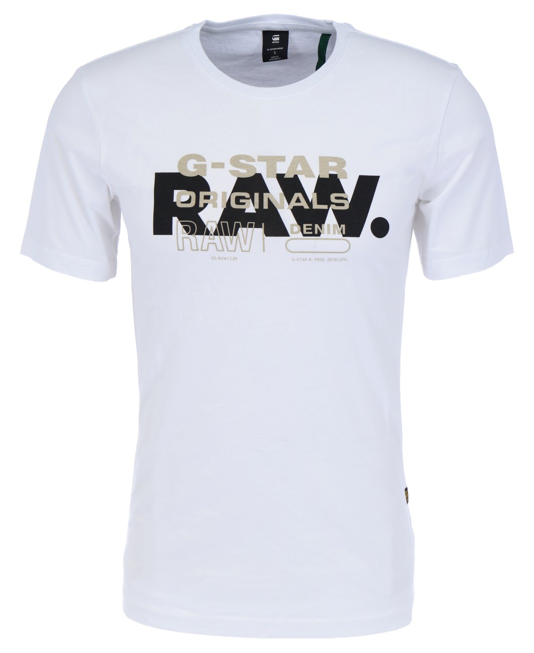 G-STAR RAW DENIM RAW ORIGINALS SLIM R T Herren T-Shirt - G-Star Raw Denim - SAGATOO - 8720346856834