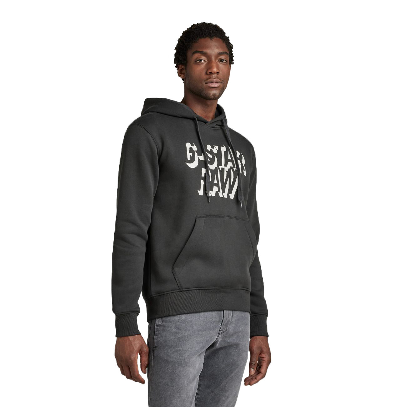 G-STAR RAW DENIM RETRO SHADOW GRAPHIC HOODED Herren Sweatshirt - G-Star Raw Denim - SAGATOO - 8720346757193