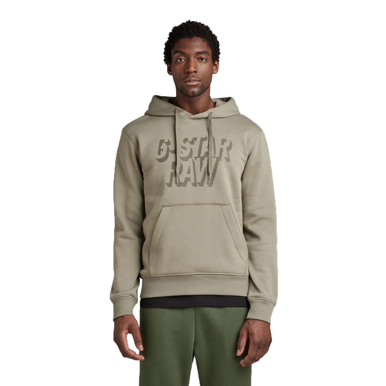 G-STAR RAW DENIM RETRO SHADOW GRAPHIC HOODED Herren Sweatshirt - G-Star Raw Denim - SAGATOO - 8720346757193