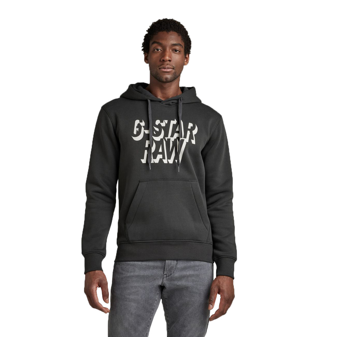 G-STAR RAW DENIM RETRO SHADOW GRAPHIC HOODED Herren Sweatshirt - G-Star Raw Denim - SAGATOO - 8720346757193