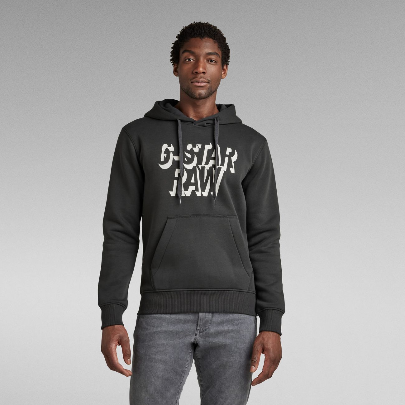 G-STAR RAW DENIM RETRO SHADOW GRAPHIC HOODED Herren Sweatshirt - G-Star Raw Denim - SAGATOO - 8720346757285