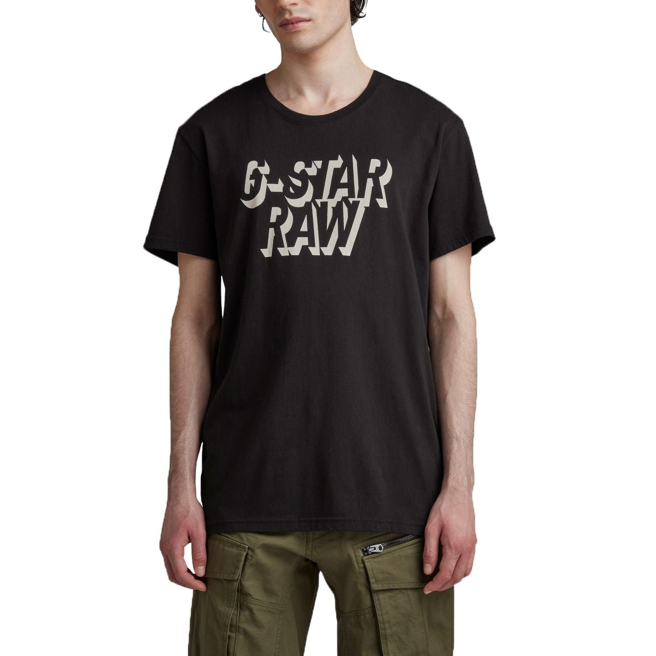 G-STAR RAW DENIM RETRO SHADOW GRAPHIC R T Herren T-Shirt - G-Star Raw Denim - SAGATOO - 8720346753492