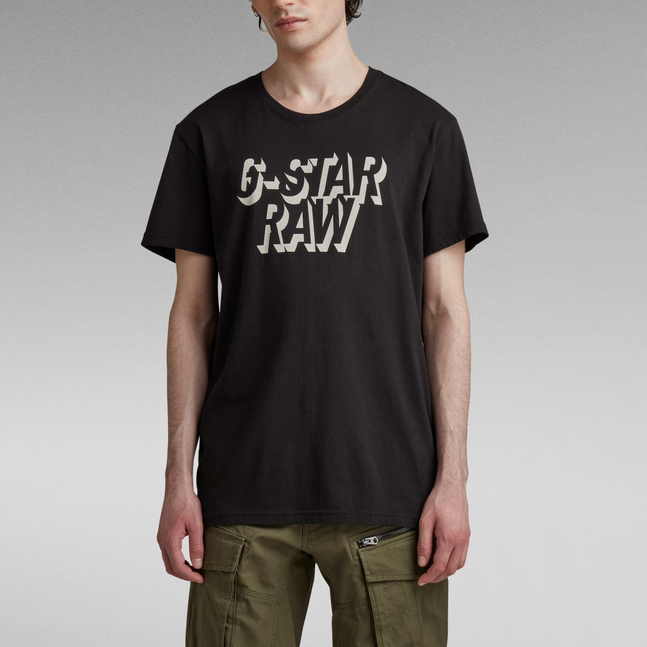 G-STAR RAW DENIM RETRO SHADOW GRAPHIC R T Herren T-Shirt - G-Star Raw Denim - SAGATOO - 8720346753492