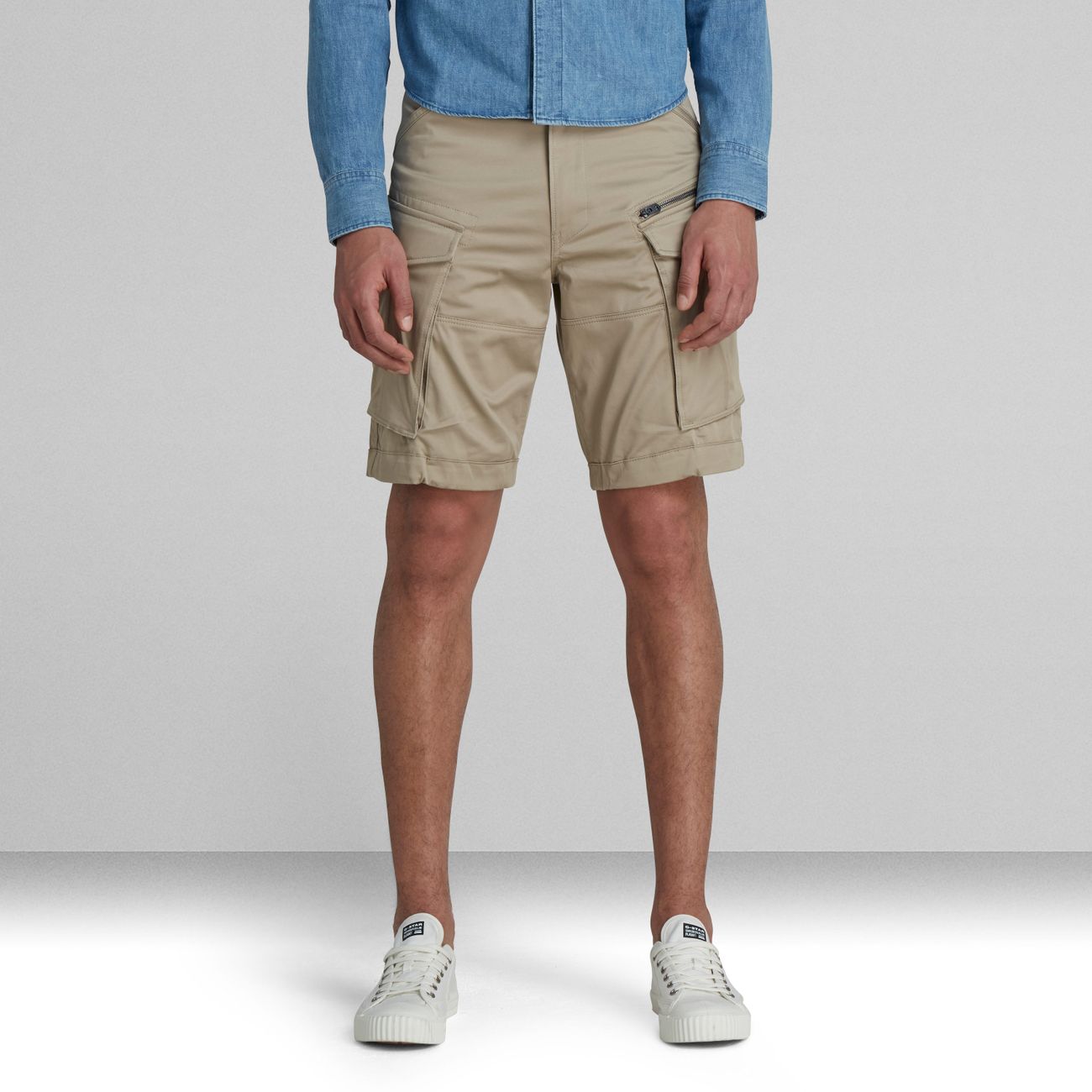 G-STAR RAW DENIM ROVIC ZIP RELAXED 1/2 SHORT Herren Short - G-Star Raw Denim - SAGATOO - 8719368764005