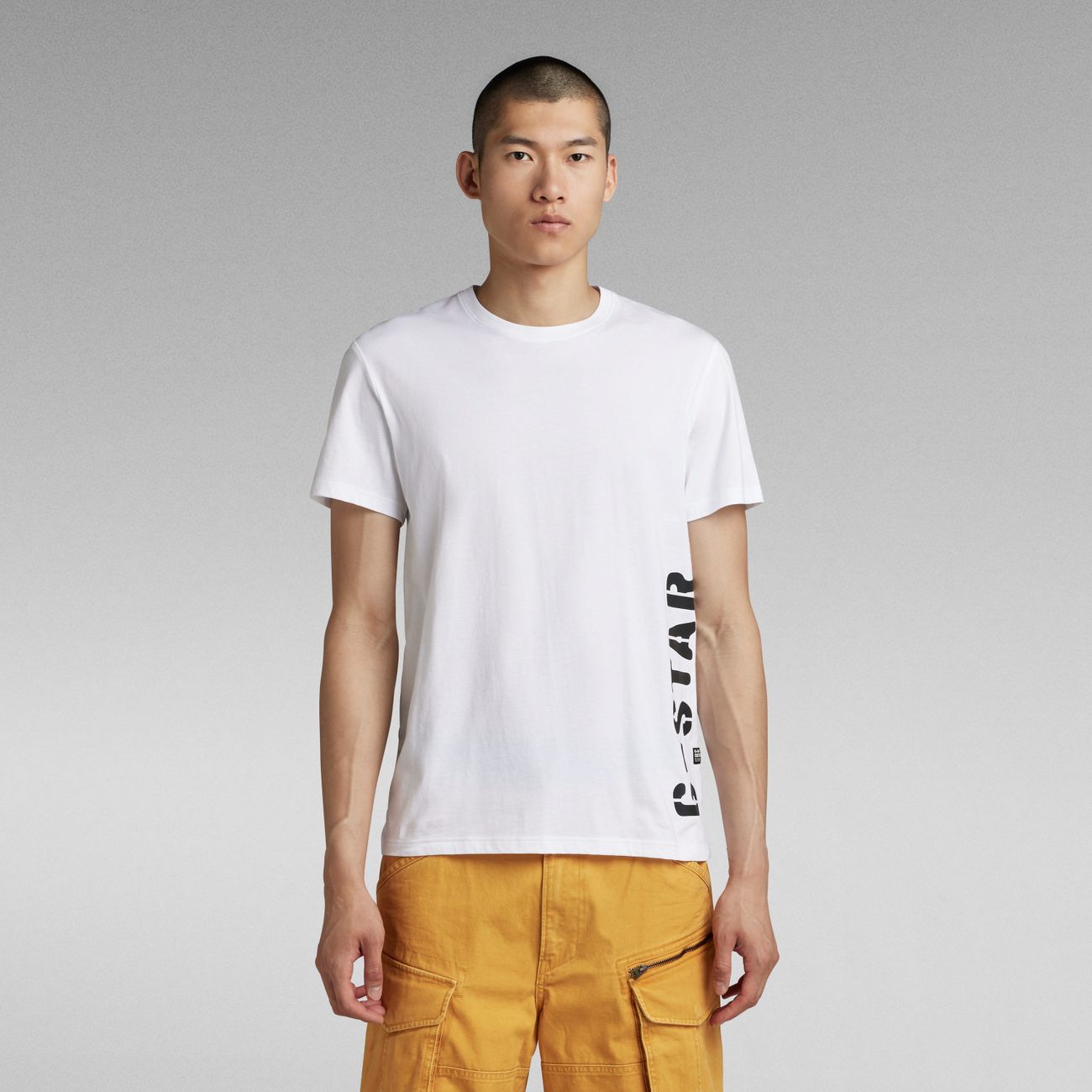 G-STAR RAW DENIM SIDE STENCIL R T Herren T-Shirt - G-Star Raw Denim - SAGATOO - 8720347224939