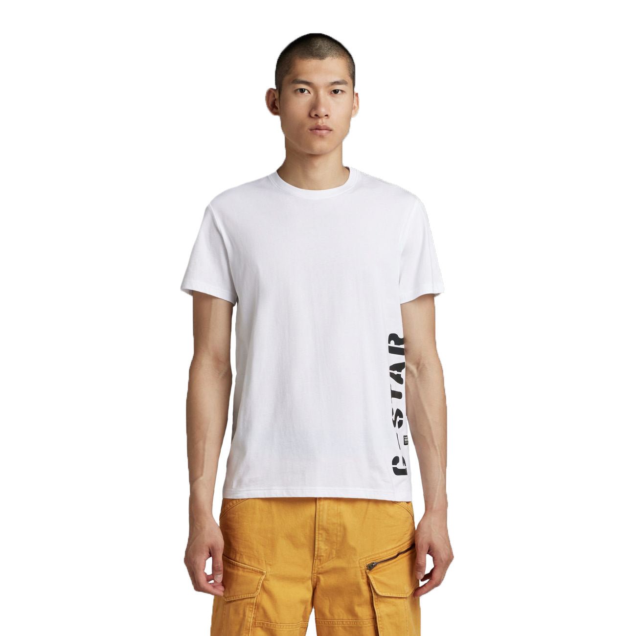 G-STAR RAW DENIM SIDE STENCIL R T Herren T-Shirt - G-Star Raw Denim - SAGATOO - 8720347427705