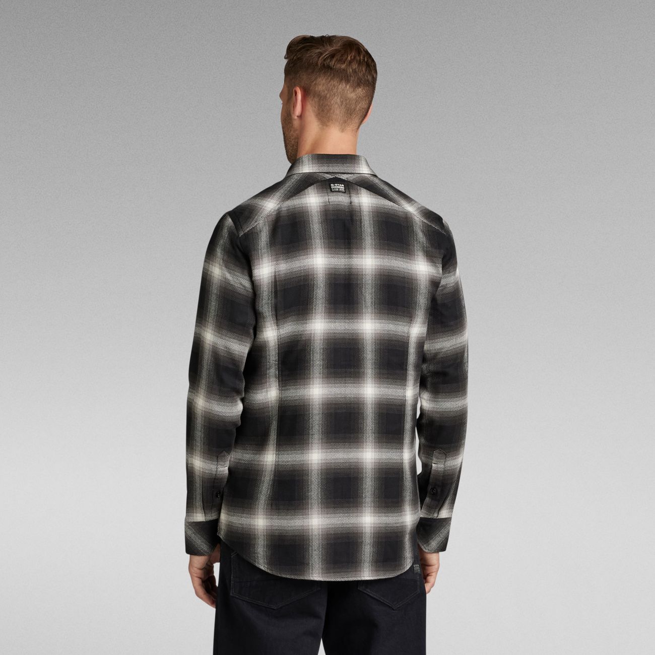 G-STAR RAW DENIM SLANT POCKET SLIM SHIRT Herren Langarm Karohemd - G-Star Raw Denim - SAGATOO - 8720346647340