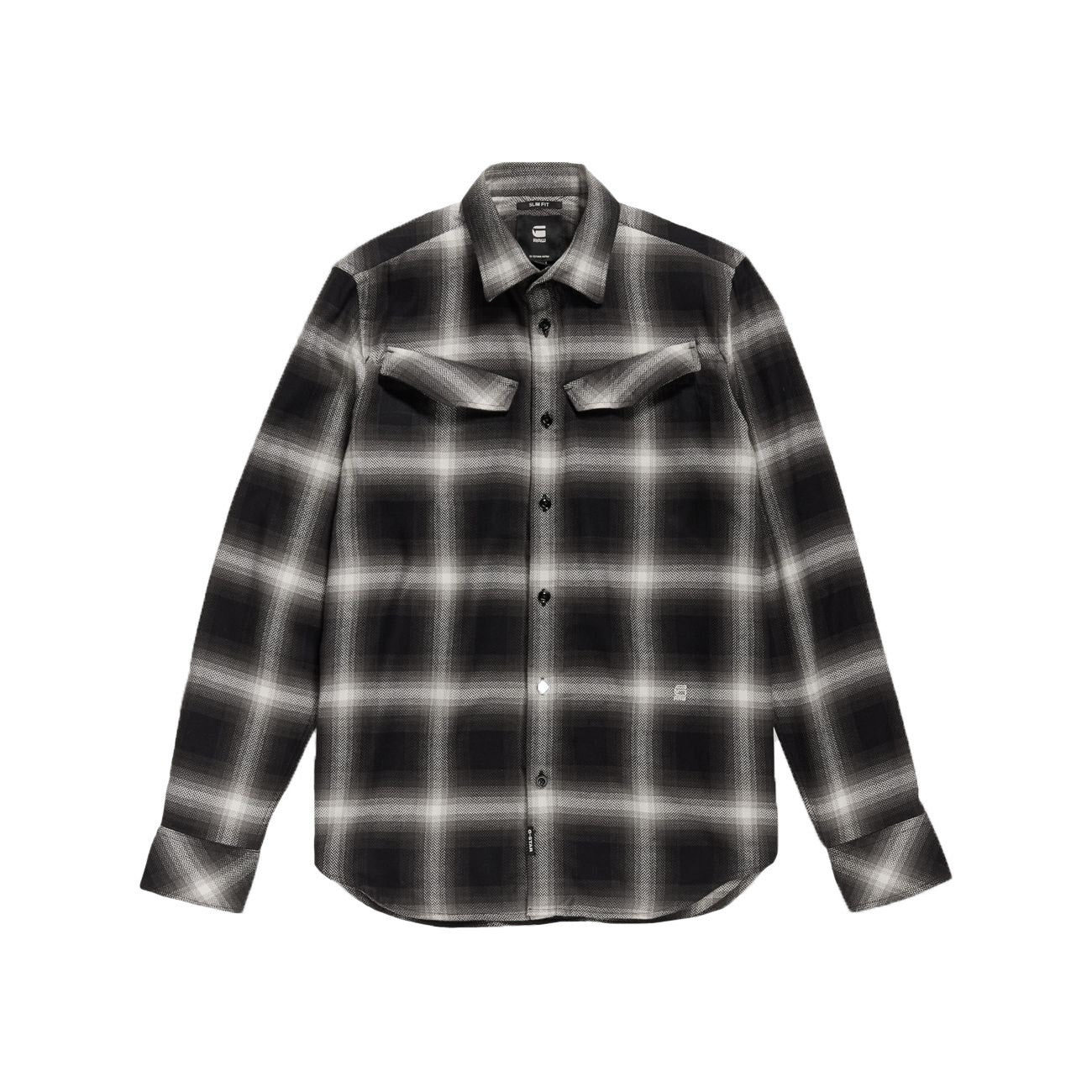 G-STAR RAW DENIM SLANT POCKET SLIM SHIRT Herren Langarm Karohemd - G-Star Raw Denim - SAGATOO - 8720346647395