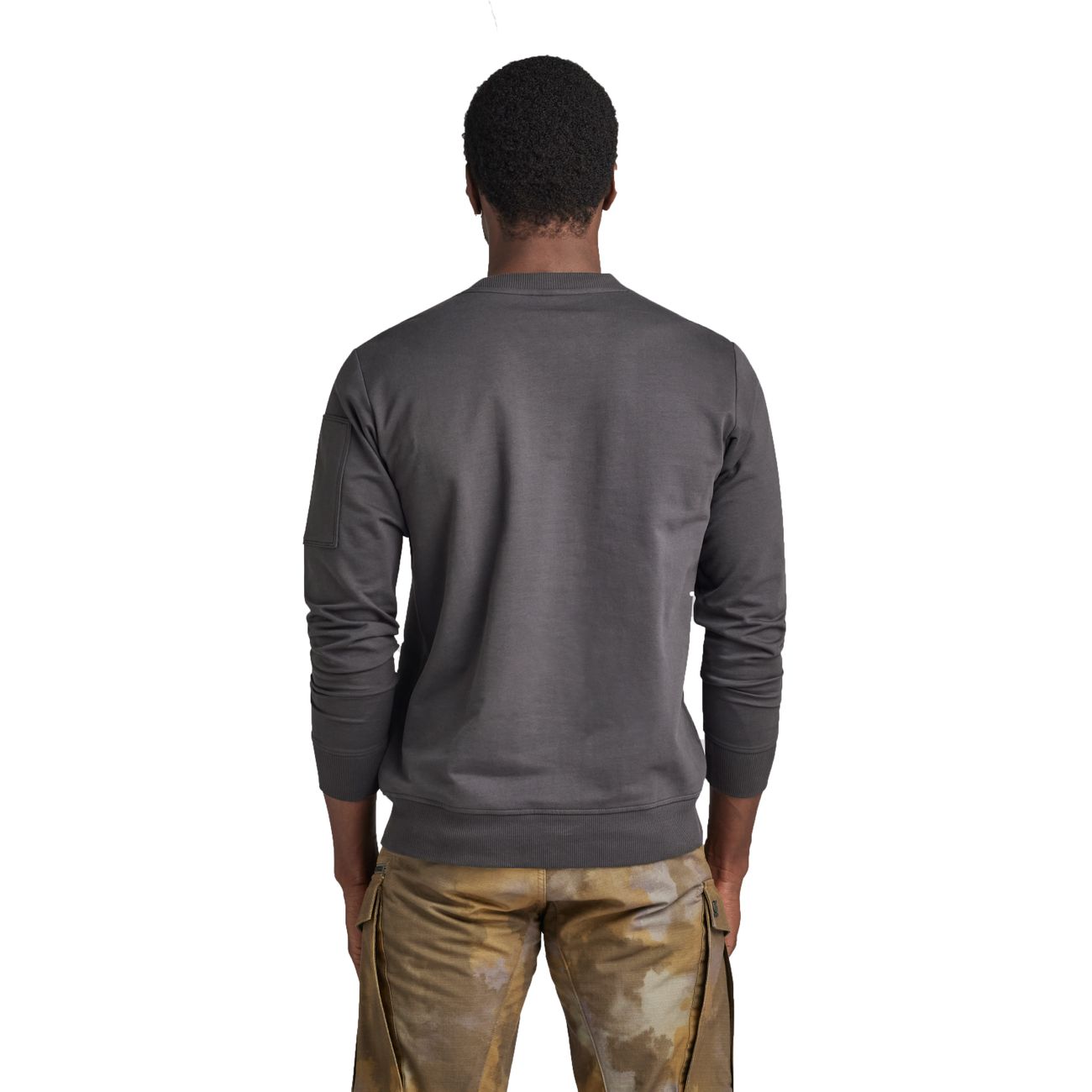G-STAR RAW DENIM SLEEVE POCKET TWEETER Herren Sweatshirt - G-Star Raw Denim - SAGATOO - 8720347878835
