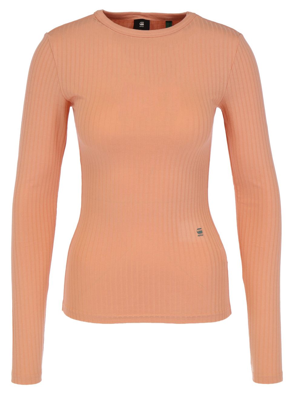 G-STAR RAW DENIM SLIM RIB LONGSLEEVE Damen Langarmshirt - G-Star Raw Denim - SAGATOO - 8719772904479