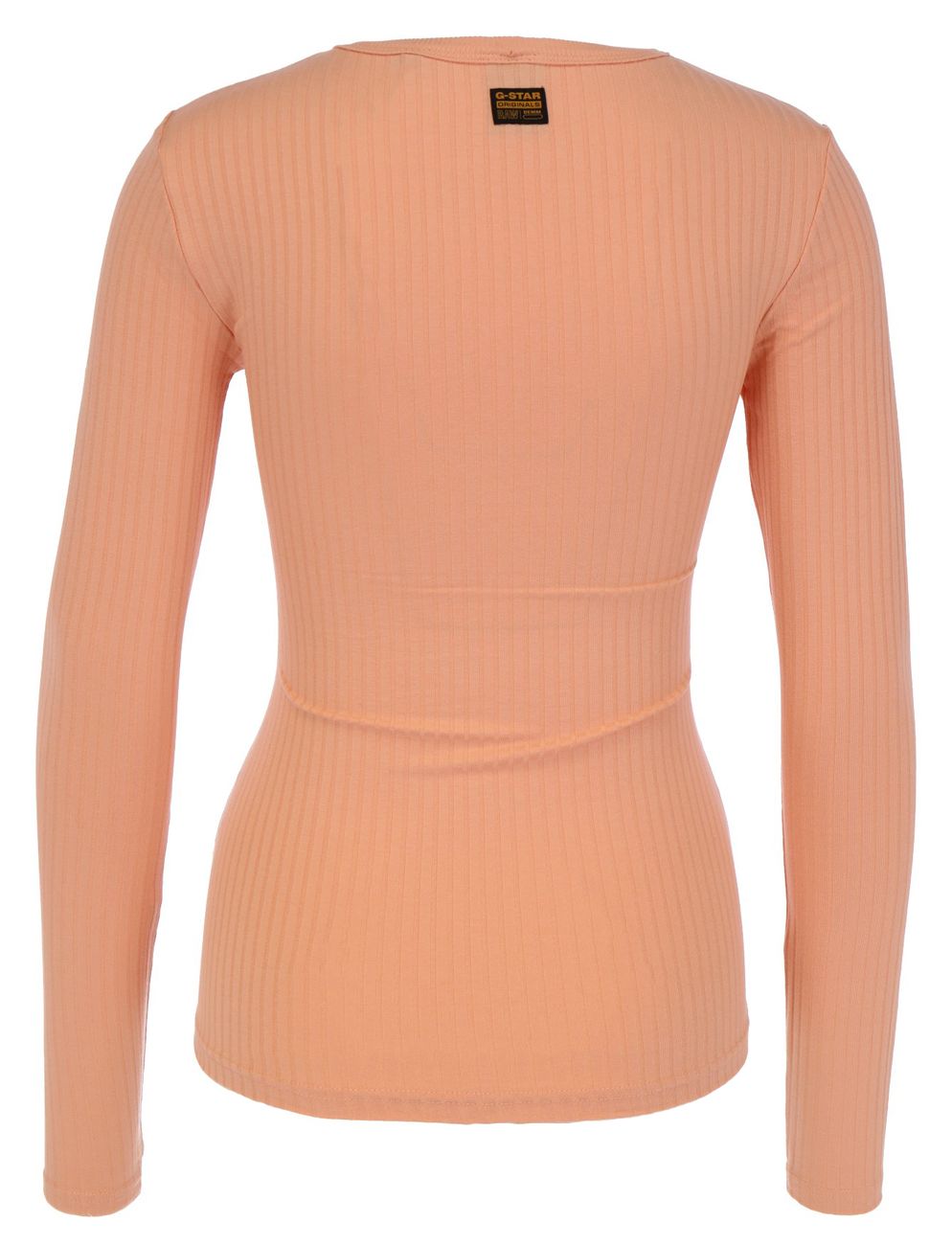 G-STAR RAW DENIM SLIM RIB LONGSLEEVE Damen Langarmshirt - G-Star Raw Denim - SAGATOO - 8719772904479