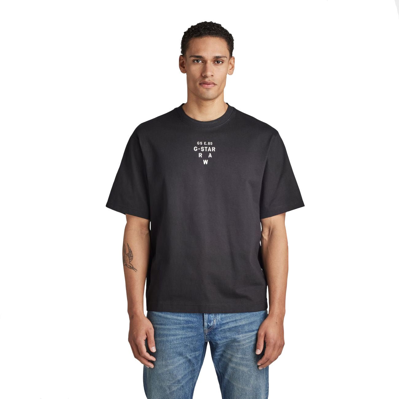 G-STAR RAW DENIM STENCIL CENTER GRAPHIC BOXY T-SHIRT Herren T-Shirt - G-Star Raw Denim - SAGATOO - 8720346868639