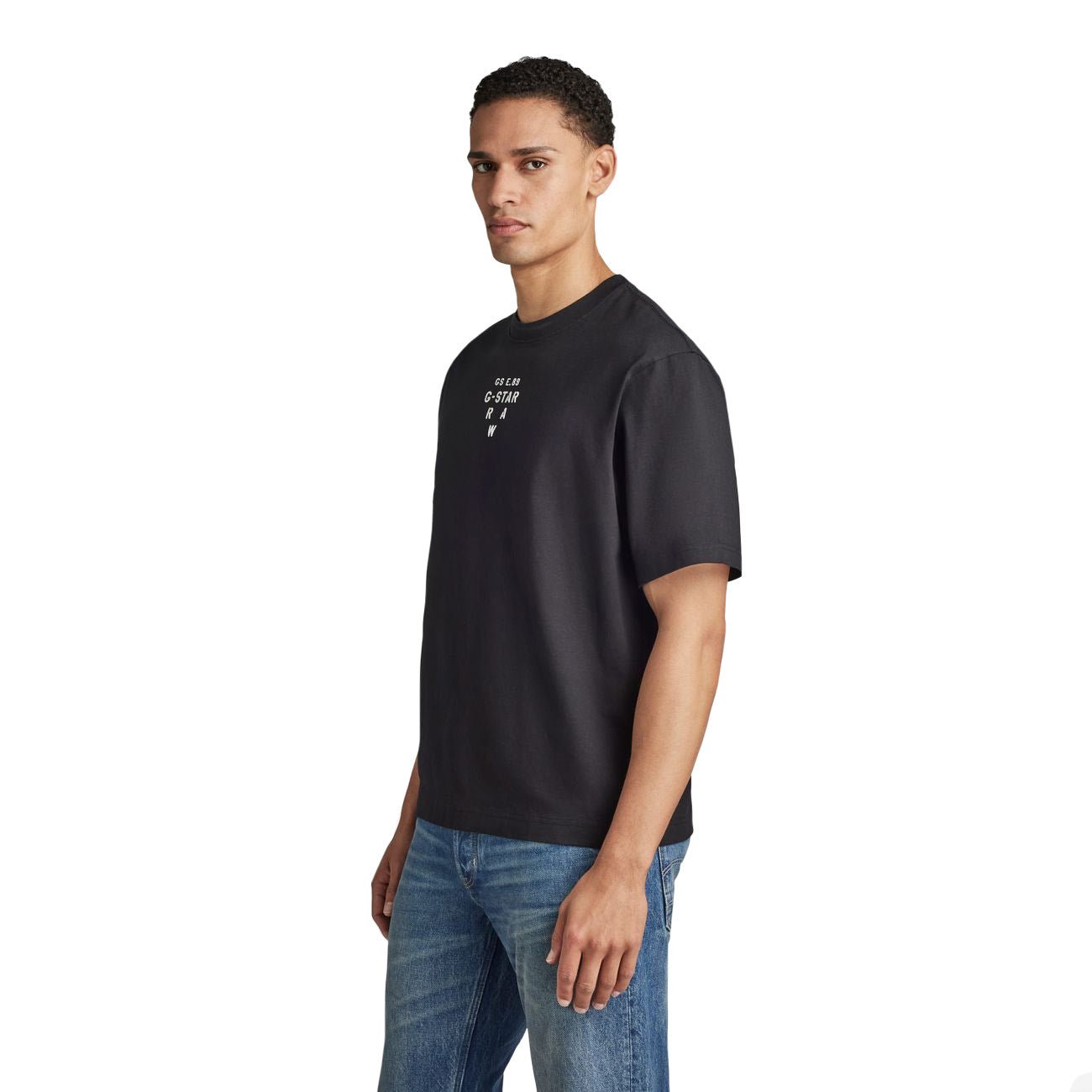 G-STAR RAW DENIM STENCIL CENTER GRAPHIC BOXY T-SHIRT Herren T-Shirt - G-Star Raw Denim - SAGATOO - 8720346868639