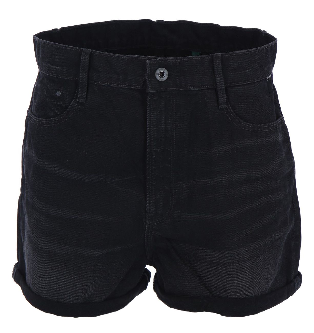 G-STAR RAW DENIM TEDIE SHORT worn in black onyx Damen Shorts - G-Star Raw Denim - SAGATOO - 8719772818455