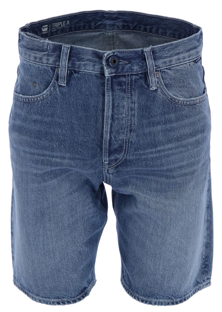 G-STAR RAW DENIM TRIPLE A DENIM SHORTS HERREN STRAIGHT FIT SUN FADED AIR FORCE - G-Star Raw Denim - SAGATOO - 8720346092355