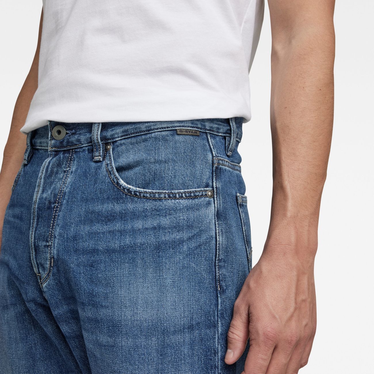 G-STAR RAW DENIM TRIPLE A REGULAR STRAIGHT faded capri Herren Jeans - G-Star Raw Denim - SAGATOO - 8720346699561